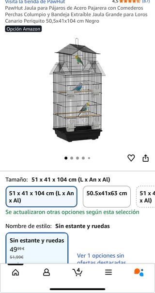Jaula para pájaros grande