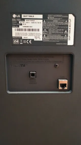 Televisor LG 50UP77006LB de 50" (127cm)