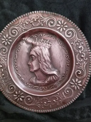 PLATOS ANTIGUOS DECORATIVOS DE COBRE