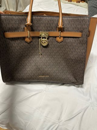 Bolso Michael Kors Marrón y Dorado