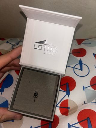 Pendiente Lotus Plata & Circonita