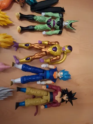 Lote 9 muñecos Dragon Ball Z 30cm
