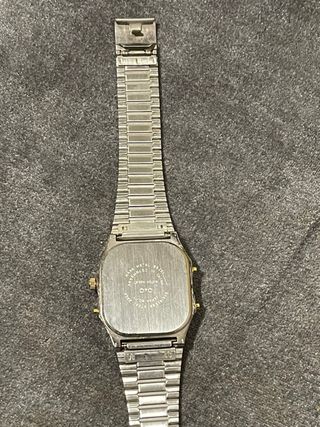 Reloj Q&Q Hombre Analógico-Digital Dorado Azul