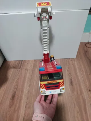 Camión Bomberos Playmobil Escalera Extensible