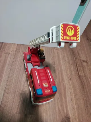 Camión Bomberos Playmobil Escalera Extensible