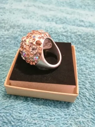 Anillo Plata con Circonitas Rosas