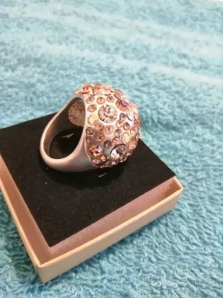 Anillo Plata con Circonitas Rosas