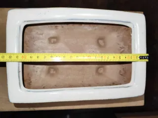 Maceta bonsai cerámica terracota 210x150 con plato