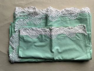 Juego sábanas algodón antiguo 135 cm