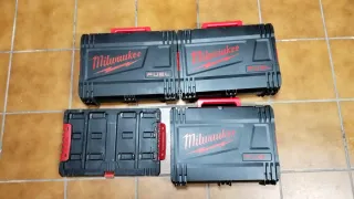 adaptador packout + 3 cajas Milwaukee