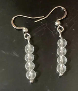 Orecchini pietra cristallo di rocca