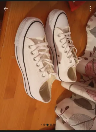 Zapatillas Converse All Star Blancas Plataforma