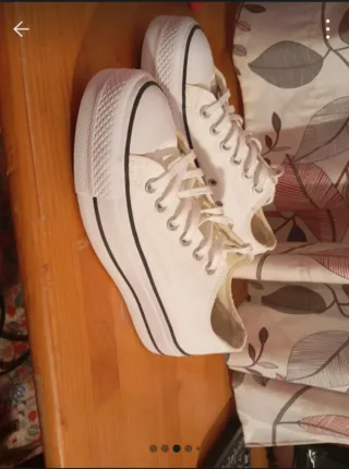 Zapatillas Converse All Star Blancas Plataforma