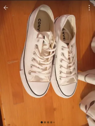 Zapatillas Converse All Star Blancas Plataforma