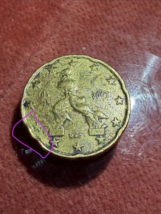 Moneda 20 céntimos 2002