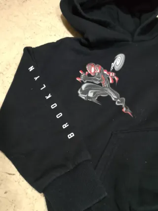 Felpa nera Spider-Man Brooklyn 5 anni