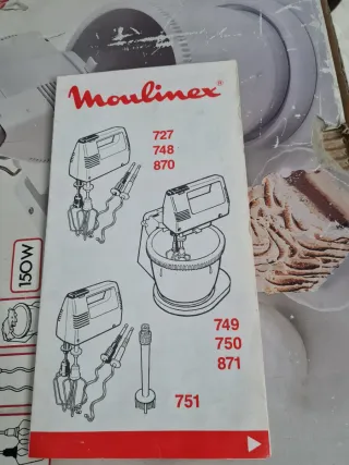 Batidora Amasadora Moulinex Supermix Plus 150W