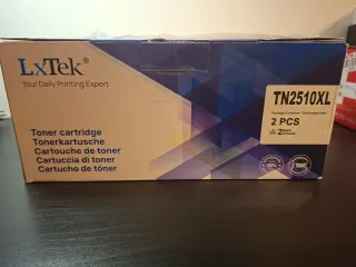 2 Cartucce Toner LxTek TN2510XL Nero