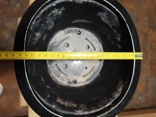 Maceta bonsai cerámica negra. Plato insertado