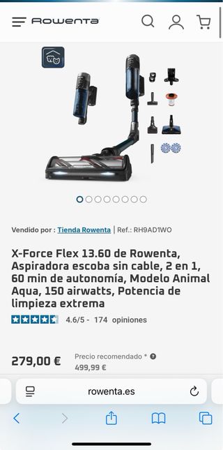 Aspiradora y fregona rowenta