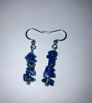 Orecchini chip pietra lapislazzuli