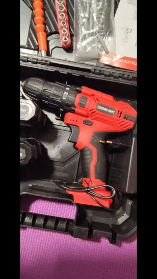 Taladro Percutor Inalámbrico 21V + 2 Baterías