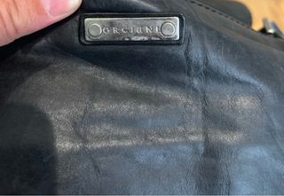 Tracolla Orciani Pelle Nera Business/Casual