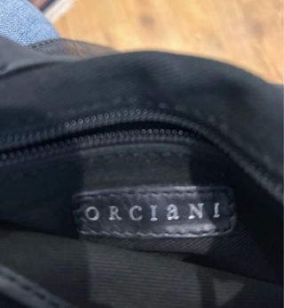 Tracolla Orciani Pelle Nera Business/Casual