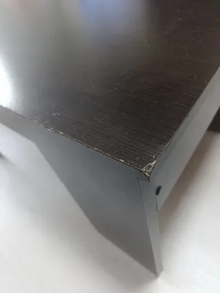 Mesa de centro elevable madera oscura