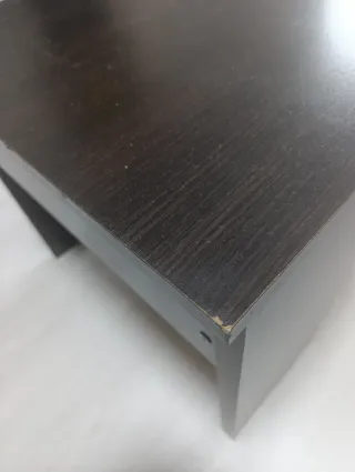 Mesa de centro elevable madera oscura