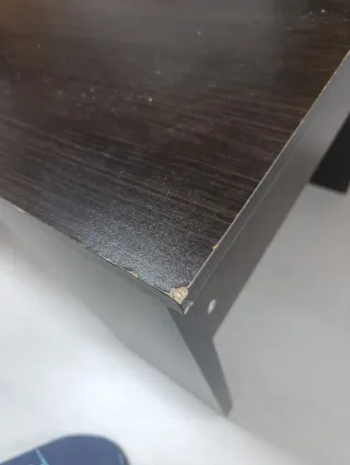 Mesa de centro elevable madera oscura