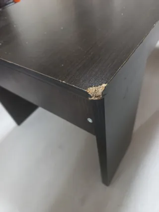 Mesa de centro elevable madera oscura