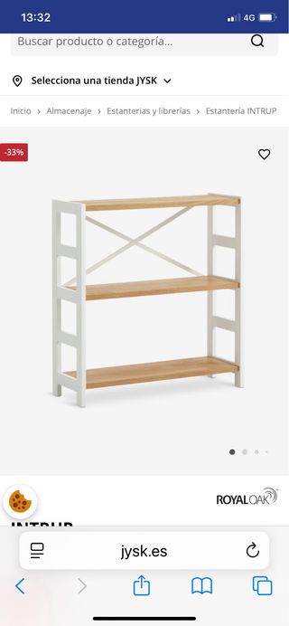Estanterias jysk en tienda 185 a recoger en girona