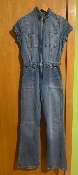 Mono vaquero denim con cremallera