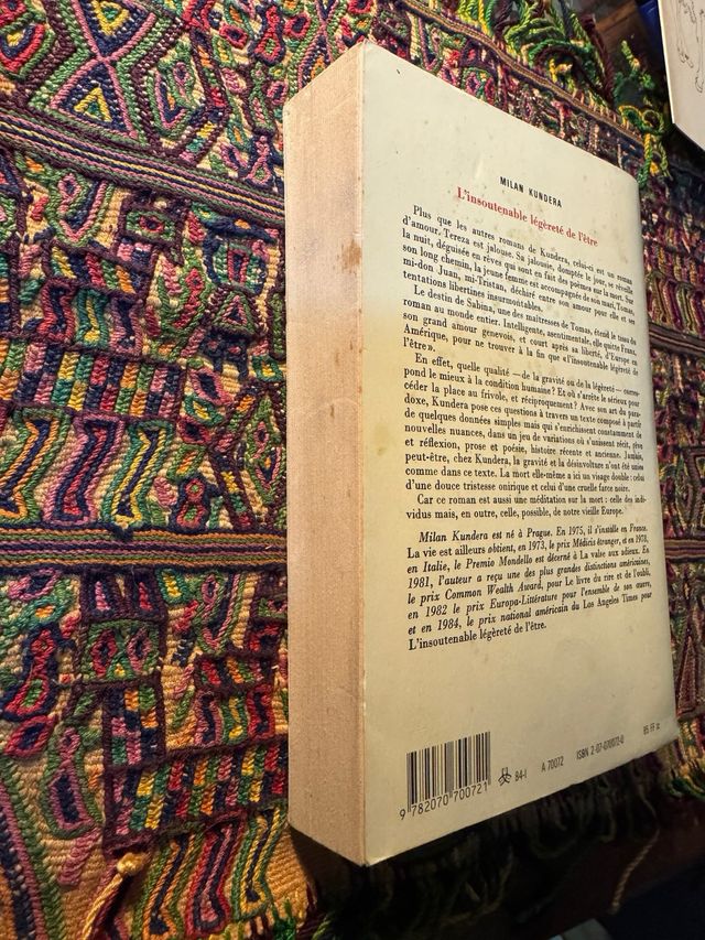 Milan Kundera Insoutenale Legerete de l'être