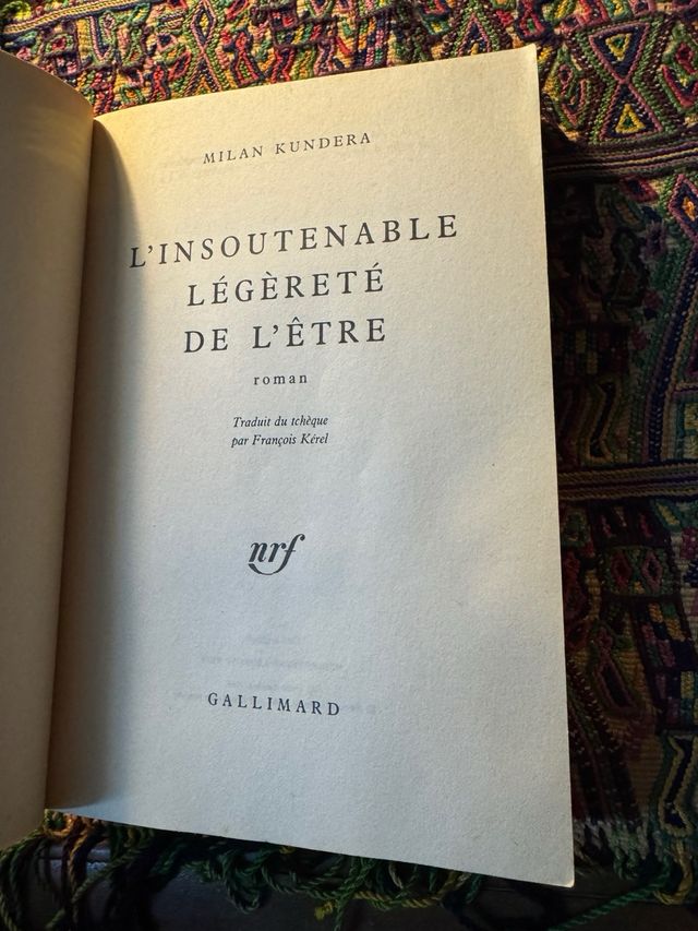 Milan Kundera Insoutenale Legerete de l'être