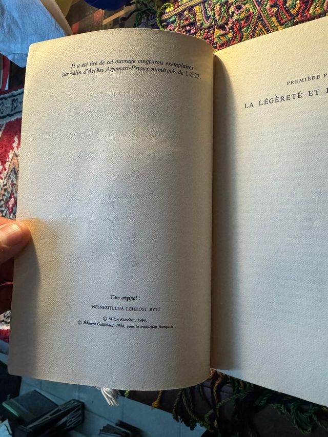 Milan Kundera Insoutenale Legerete de l'être