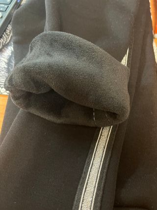 Leggings negros invierno con detalle plateado