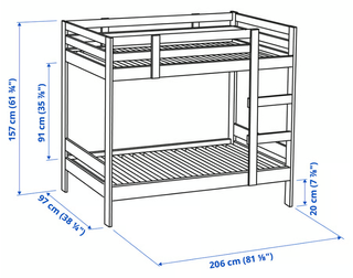Litera Ikea MYDAL Madera