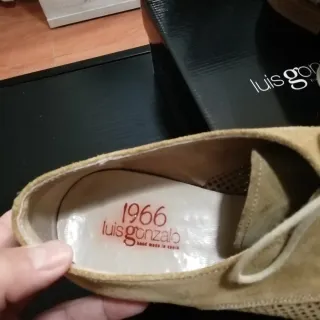 Zapatos de ante Luís Gonzalo Beige