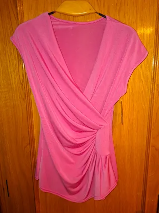 Blusa cruzada rosa