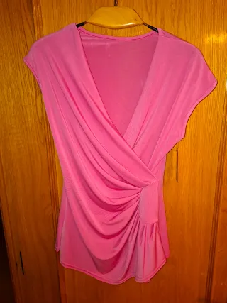 Blusa cruzada rosa