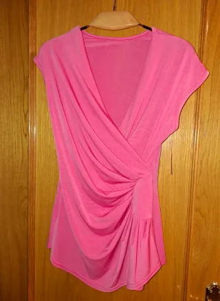 Blusa cruzada rosa