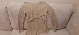Jersey fino premamá beige