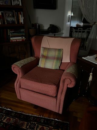 Pareja de sillones de tela