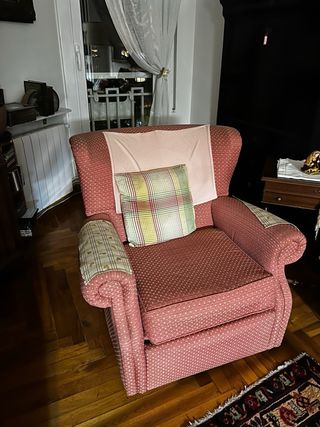 Pareja de sillones de tela