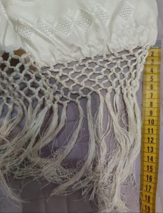 Asciugamani in fiandra di lino con frangia