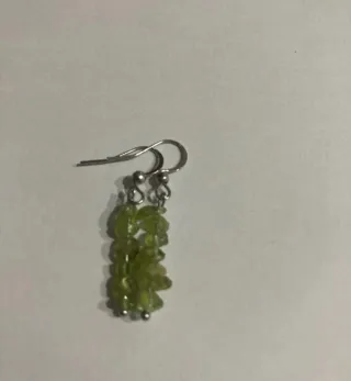 Orecchini chip pietra peridoto