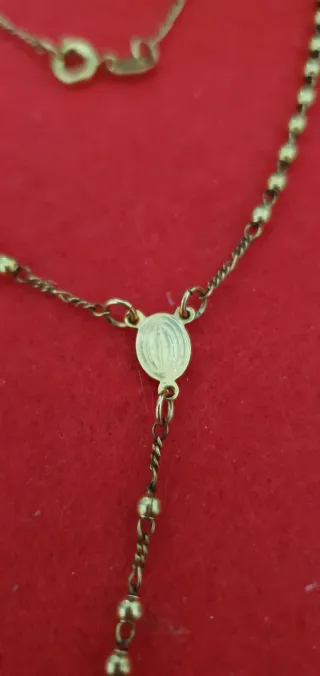 Collar Rosario Oro Laminado 18k