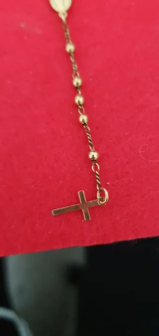 Collar Rosario Oro Laminado 18k